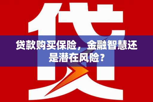 屯门贷款购买保险，金融智慧还是潜在风险？
