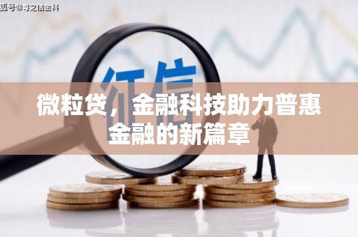 屯门微粒贷，金融科技助力普惠金融的新篇章