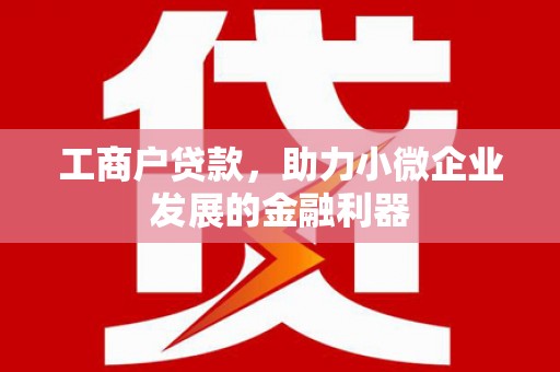 屯门工商户贷款，助力小微企业发展的金融利器