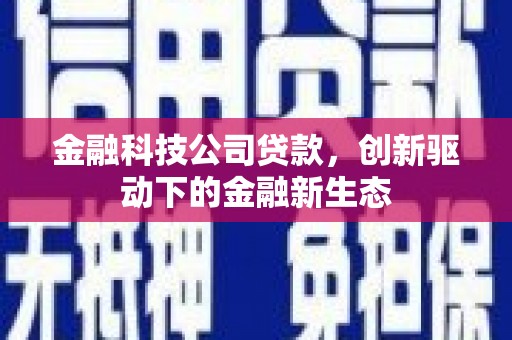 屯门金融科技公司贷款，创新驱动下的金融新生态