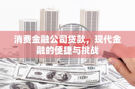 屯门消费金融公司贷款，现代金融的便捷与挑战