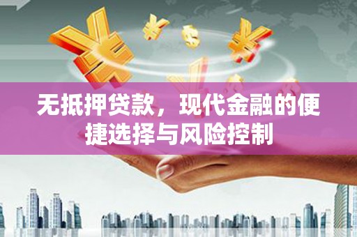屯门无抵押贷款，现代金融的便捷选择与风险控制