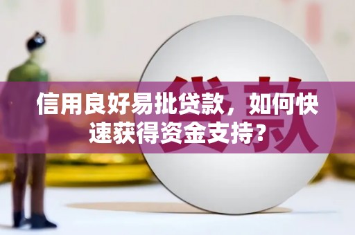 屯门信用良好易批贷款，如何快速获得资金支持？