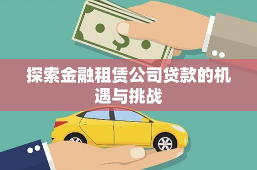 屯门探索金融租赁公司贷款的机遇与挑战