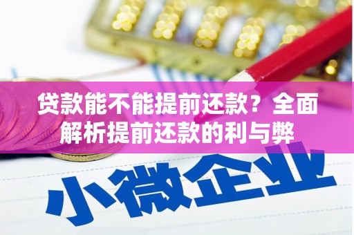 屯门贷款能不能提前还款？全面解析提前还款的利与弊