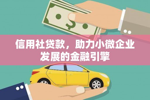 屯门信用社贷款，助力小微企业发展的金融引擎