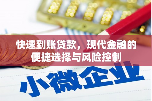 屯门快速到账贷款，现代金融的便捷选择与风险控制