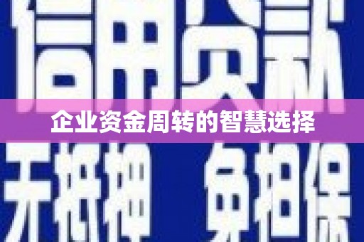 屯门企业资金周转的智慧选择
