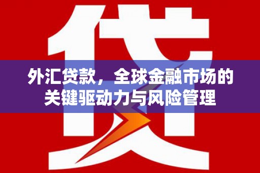 屯门外汇贷款，全球金融市场的关键驱动力与风险管理