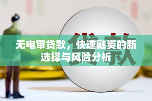 屯门无电审贷款，快速融资的新选择与风险分析