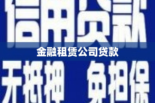 屯门金融租赁公司贷款
