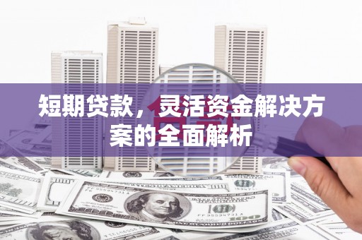 屯门短期贷款，灵活资金解决方案的全面解析