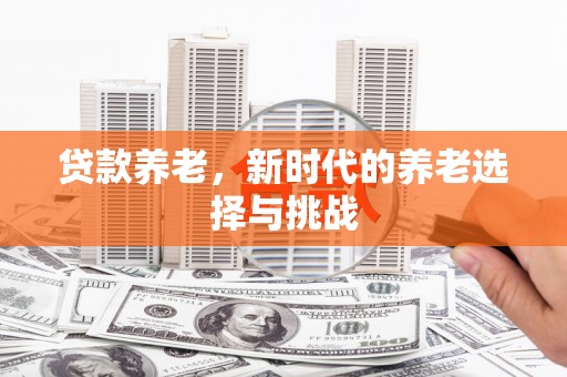 屯门贷款养老，新时代的养老选择与挑战