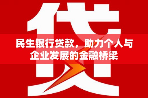 屯门民生银行贷款，助力个人与企业发展的金融桥梁
