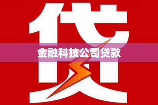 屯门金融科技公司贷款