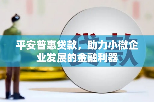 屯门平安普惠贷款，助力小微企业发展的金融利器